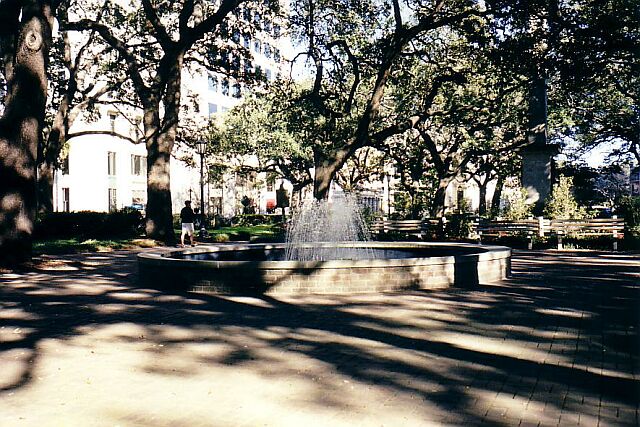 Fountain in Square in Savannah