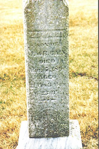Marker for Edward Cain, brother of William and Joseph